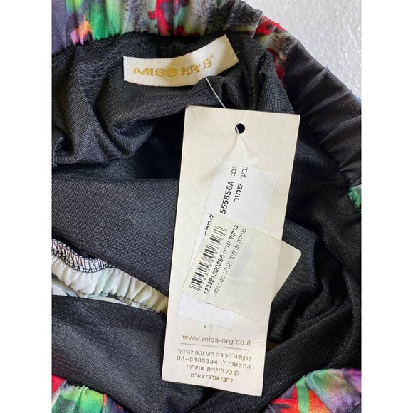 Strapless Floral Maxi Dress Sexy Boho y2K Tropical Small Stretch Beach Feminine - Picture 4 of 6